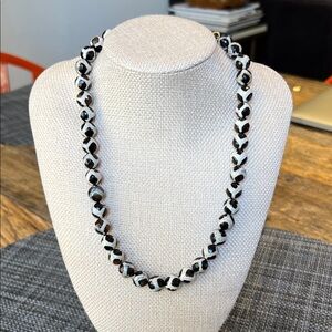 Mignonne Gavigan Semi-Precious Black and White Agate Necklace